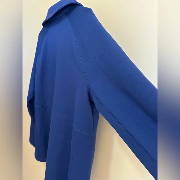 Talbots Royal Blue Zip-Front Bomber Jacket - Picture 12 of 14